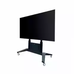 Електрическа стойка за дисплей тип количка OMB 07160 ELECTRIC TROLLEY XXL, for 46" - 100" displays, Max weight 100kg, VESA Min 200x200 and Max 1200x600, Easy hanging, With wheels, Electrically Height Adjustable, 100-240V, Black