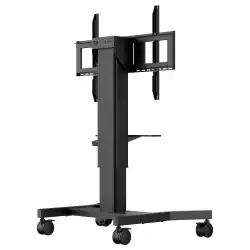 Електрическа стойка за под IIYAMA MD CAR1021-B1, for 43" - 86" display, Max. weight 100kg, Height adjustment: 500mm, VESA min. 300x200mm, VESA max. 800x600mm, Laptop shelf, 4-inch muting castor omni directional wheels, Black