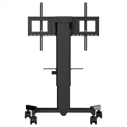 Електрическа стойка за под IIYAMA MD CAR1021-B1, for 43" - 86" display, Max. weight 100kg, Height adjustment: 500mm, VESA min. 300x200mm, VESA max. 800x600mm, Laptop shelf, 4-inch muting castor omni directional wheels, Black
