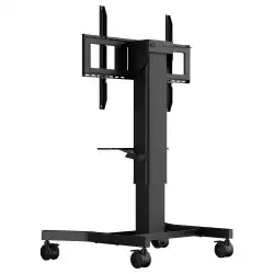 Електрическа стойка за под IIYAMA MD CAR1021-B1, for 43" - 86" display, Max. weight 100kg, Height adjustment: 500mm, VESA min. 300x200mm, VESA max. 800x600mm, Laptop shelf, 4-inch muting castor omni directional wheels, Black