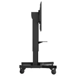 Електрическа стойка за под IIYAMA MD CAR1021-B1, for 43" - 86" display, Max. weight 100kg, Height adjustment: 500mm, VESA min. 300x200mm, VESA max. 800x600mm, Laptop shelf, 4-inch muting castor omni directional wheels, Black
