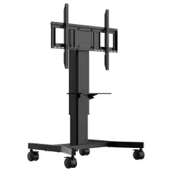Електрическа стойка за под IIYAMA MD CAR1021-B1, for 43" - 86" display, Max. weight 100kg, Height adjustment: 500mm, VESA min. 300x200mm, VESA max. 800x600mm, Laptop shelf, 4-inch muting castor omni directional wheels, Black
