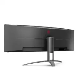 Геймърски Монитор AOC AG493UCX2 49 inch WLED Gaming Monitor, FreeSync Premium Pro, 165Hz, 1 ms, VA Panel, Curved, 5120x1440 32:9, 550cd/m2, 3000:1, 3xHDMI, Displayport, 3x USB, USB-C, Speakers, Height Adjust, Swivel, Vesa Certified DisplayHDR 400, AMD FreeSync Premium Pro, G-Sync Compatible, PxP (PIP, PBP)