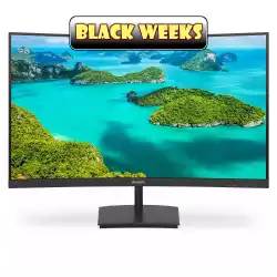 Геймърски Монитор Philips 241E1SC/00 23.6 inch LED, VA panel, Curved monitor, 16:9, 1920x1080, 4ms, 240cd/m2, 3000:1, HDMI, VGA                          