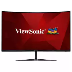 Монитор ViewSonic VX3218-PC-MHD, 31.5" Gaming monitor, FHD 1920 x 1080, Curved, MVA Panel LED, 1ms, 180Hz, 300 nits, 2x HDMI, DisplayPort, Speakers, Black