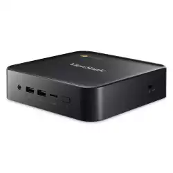 Компютър ViewSonic NMP760 - Chromebox Intel Celeron 5205U, 8GB DDR4, eMMC 64GB, HDMI out x 2, uSD card x 1, USB-C x 1, USB 3.0 x 4, RJ45 x 1, Audio out (3.5mm Audio Jack), Black
