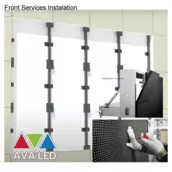 LED кабинет AVALED TN-PRO-OF-5-F P5 - 960 x 960 Outdoor LED Panel - Aluminum / Steel Cabinet - Fix Installation - >3840Hz - >6300 Nits - 14-16 Bit - SMD 1921 Cooper Black Shell - Front Service - 192px x 192px - IP67 Front / IP 54 Back - 25kg - 750W/m2 - - 45 degree cabinet option - OUTDOOR