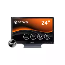 Монитор AG Neovo HX-2402, 23.8 inch VA panel, 9H, FHD 1920x1080, AG, 300cd/m2, Security display, BNC, DP, HDMI, DVI, VGA, BNC out, RS232, SDI, Speakers, IK07, IP65, Tilt, 24/7, VESA, Anti-Burn-In, Black