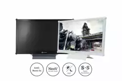 Монитор AG Neovo RX-22G 21.5 inch, LED FHD 24/7, TN Panel, 1920x1080, 250cd/m2, BNC x2, DisplayPort, HDMI, VGA, S-Video, speakers, Metal case, Черен, PiP/PbP