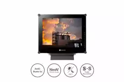 Монитор AG Neovo SX-15G 15 inch, XGA-resolution surveillance display for 24/7, 1024x768, 300cd/m2, BNC x2, DisplayPort, HDMI, VGA, S-Video, speakers, Metal case, Super Resolution, IP22, PiP/PbP, Черен