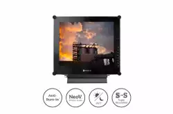 Монитор AG Neovo SX-17G 17 inch, SXGA resolution surveillance display for 24/7, 1280x1024, 250cd/m2, BNC x2, DisplayPort, HDMI, VGA, S-Video, speakers, Metal case, Super Resolution, IP22, PiP/PbP, Черен