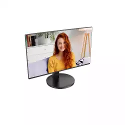 Монитор AOC 24B3CF2, 23.8" IPS WLED panel, Anti-Glare, 16:9, FHD 1920x1080, 4ms, 100Hz, 250cd/m2, 1300:1, 20M:1, HDR, Flicker Free, Low Blue Light, Ultra Narrow, sRGB, BT 709, HDMI, USB-C, 2x USB, Mic In, PD 65W, Speakers, Tilt, HAS, VESA 100, Black