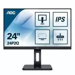 Монитор AOC 24P2Q 23.8 inch WLED, IPS panel, 250cd/m2, 1920x1080, 75Hz, HDMI, VGA, DVI, 4xUSB 3.2, Displayport, speakers, Height Adjust, Swivel, Pivot, sRGB