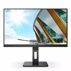 Монитор AOC 24P2QM 24 inch, WLED VA Panel, 3-sided frameless, Anti Glare, 16:9, 1920x1080, 300 cd/m2, 3000:1, 20M:1, 4ms, HDMI, VGA, DVI, DisplayPort, 4x USB, Flicker-free, Low blue light, Tilt, Swivel, HAS, Pivot, Speakers, VESA, Black