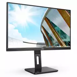 Монитор AOC 24P2QM 24 inch, WLED VA Panel, 3-sided frameless, Anti Glare, 16:9, 1920x1080, 300 cd/m2, 3000:1, 20M:1, 4ms, HDMI, VGA, DVI, DisplayPort, 4x USB, Flicker-free, Low blue light, Tilt, Swivel, HAS, Pivot, Speakers, VESA, Black