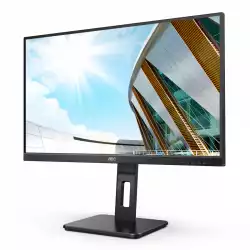 Монитор AOC 24P2QM 24 inch, WLED VA Panel, 3-sided frameless, Anti Glare, 16:9, 1920x1080, 300 cd/m2, 3000:1, 20M:1, 4ms, HDMI, VGA, DVI, DisplayPort, 4x USB, Flicker-free, Low blue light, Tilt, Swivel, HAS, Pivot, Speakers, VESA, Black