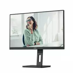 Монитор AOC 24P3CV, 23.8 inch WLED IPS Panel, 16:9, 1920x1080, 300 cd/m2, 1000:1, 50M:1, 75Hz, AntiGlare, 3H, 3-sided frameless, HDMI, DisplayPort, 4x USB 3.2, USB-C Docking, 65W PD, LAN, Speakers, Tilt, Swivel, Pivot, HAS, Flicker-free, Low blue light, VESA 100, Black