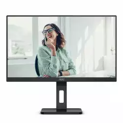 Монитор AOC 24P3CV, 23.8 inch WLED IPS Panel, 16:9, 1920x1080, 300 cd/m2, 1000:1, 50M:1, 75Hz, AntiGlare, 3H, 3-sided frameless, HDMI, DisplayPort, 4x USB 3.2, USB-C Docking, 65W PD, LAN, Speakers, Tilt, Swivel, Pivot, HAS, Flicker-free, Low blue light, VESA 100, Black