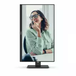 Монитор AOC 24P3CV, 23.8 inch WLED IPS Panel, 16:9, 1920x1080, 300 cd/m2, 1000:1, 50M:1, 75Hz, AntiGlare, 3H, 3-sided frameless, HDMI, DisplayPort, 4x USB 3.2, USB-C Docking, 65W PD, LAN, Speakers, Tilt, Swivel, Pivot, HAS, Flicker-free, Low blue light, VESA 100, Black