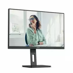 Монитор AOC 24P3CV, 23.8 inch WLED IPS Panel, 16:9, 1920x1080, 300 cd/m2, 1000:1, 50M:1, 75Hz, AntiGlare, 3H, 3-sided frameless, HDMI, DisplayPort, 4x USB 3.2, USB-C Docking, 65W PD, LAN, Speakers, Tilt, Swivel, Pivot, HAS, Flicker-free, Low blue light, VESA 100, Black