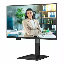Монитор AOC 24P4U, 23.8", IPS panel, AG, 16:9, 300cd/m2, 1500:1, 4ms, 120Hz, Anti Blue Light, Flicker Free, Adaptive Sync, VGA, HDMI, DP, 4x USB, Audio out, Speakers, HAS, Swivel, Tilt, Pivot, VESA 100, Energy class C, Black