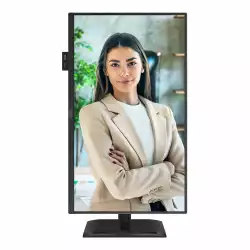 Монитор AOC 24P4U, 23.8", IPS panel, AG, 16:9, 300cd/m2, 1500:1, 4ms, 120Hz, Anti Blue Light, Flicker Free, Adaptive Sync, VGA, HDMI, DP, 4x USB, Audio out, Speakers, HAS, Swivel, Tilt, Pivot, VESA 100, Energy class C, Black