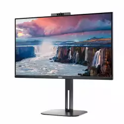 Монитор AOC 24V5CW/BK 23.8 inch IPS Panel, 1920x1080, 16:9, 4ms, 300cd/m2, 1000:1, 20M:1, Anti Glare, 3H, 3-sided frameless, FreeSync, Flicker-free, Low blue light, HDMI, 2MP Windows Hello webcam, DisplayPort, USB-C, Power Delivery 65W, 4x USB 3.2, Tilt, HAS, Swivel, Pivot, VESA 100, Black