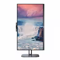 Монитор AOC 24V5CW/BK 23.8 inch IPS Panel, 1920x1080, 16:9, 4ms, 300cd/m2, 1000:1, 20M:1, Anti Glare, 3H, 3-sided frameless, FreeSync, Flicker-free, Low blue light, HDMI, 2MP Windows Hello webcam, DisplayPort, USB-C, Power Delivery 65W, 4x USB 3.2, Tilt, HAS, Swivel, Pivot, VESA 100, Black