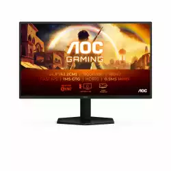 Монитор AOC 25G42E, 24.5" Gaming monitor, Fast IPS panel, AG, 16:9, FHD 1920 x 1080, PPI 89.9, 0.5ms, 180Hz, 300cd/m2, 1000:1, HDR 10, Adaptive Sync, Flicker Free, Low Blue Light, sRGB, HDMI, DisplayPort, Audio Out, Tilt, VESA 100, Black
