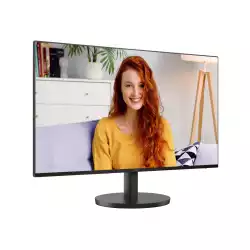 Монитор AOC 27B3HA2, 27" IPS WLED panel, Anti-Glare, 16:9, FHD 1920x1080, 1ms, 100Hz, 250cd/m2, 1300:1, 20M:1, HDR, Flicker Free, Ultra Narrow, sRGB, BT 709, VGA, HDMI, Audio Out, Speakers, Tilt, VESA 100, Black