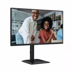 Монитор AOC 27E4U, 27", IPS panel, AG, 16:9, FHD 1920x1080, 300 cd/m2, 1500:1, 20M:1, 120Hz, 4ms, 3H, HDR Mode, Flicker- free, Anti Blue Light, Adaptive Sync, sRGB, VGA, HDMI, DP, 4x USB, Audio out, Speakers, HAS, Swivel, Tilt, Pivot, VESA 100, TCO 10, Energy class C, Black