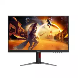 Монитор AOC 27G4HA, 27", Gaming monitor, Fast IPS panel, AG, 16:9, FHD 1920x1080, 0.5ms, 200Hz, 300cd/m2, 1000:1, HDR 10, G-SYNC Compatible, Flicker Free, Low Blue Light, 2x HDMI, DP, Audio Out, Speakers, Tilt, HAS, Swivel, Pivot, VESA 100, Black