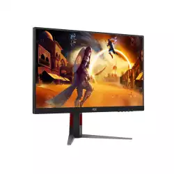 Монитор AOC 27G4HA, 27", Gaming monitor, Fast IPS panel, AG, 16:9, FHD 1920x1080, 0.5ms, 200Hz, 300cd/m2, 1000:1, HDR 10, G-SYNC Compatible, Flicker Free, Low Blue Light, 2x HDMI, DP, Audio Out, Speakers, Tilt, HAS, Swivel, Pivot, VESA 100, Black