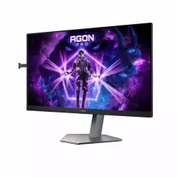 Монитор AOC AG246FK6, Gaming monitor, Ultra-Fast TN eSports panel, AG, 16:9, FHD 1920x1080, 500cd/m2, 0.5ms, 610Hz, Quick release function, Light FX, Flicker-Free, HDR 400, 2x HDMI, DisplayPort, 4x USB, Audio out, HAS, Swivel, Tilt, Pivot, VESA 100, Black/Grey