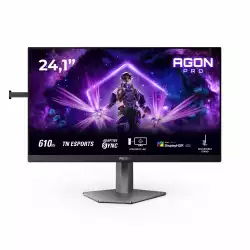 Монитор AOC AG246FK6, Gaming monitor, Ultra-Fast TN eSports panel, AG, 16:9, FHD 1920x1080, 500cd/m2, 0.5ms, 610Hz, Quick release function, Light FX, Flicker-Free, HDR 400, 2x HDMI, DisplayPort, 4x USB, Audio out, HAS, Swivel, Tilt, Pivot, VESA 100, Black/Grey