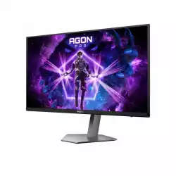 Монитор AOC AG276UZD, 26.5" AGON Pro Gaming monitor, QD OLED panel, 16:9, AG, UHD 3840x2160, 450cd/m2, 1.5M:1, 240Hz, 0.03ms, Adaptive Sync, Anti Blue Light, Flicker Free, KVM, PiP+PbP, 2x HDMI, DP, USB-C, 2x USB, Speakers, Audio out, HAS, Swivel, Tilt, Pivot, VESA 100, Black