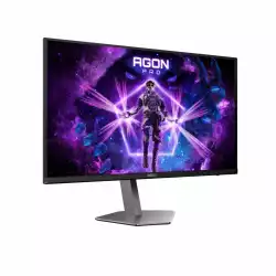 Монитор AOC AG276UZD, 26.5" AGON Pro Gaming monitor, QD OLED panel, 16:9, AG, UHD 3840x2160, 450cd/m2, 1.5M:1, 240Hz, 0.03ms, Adaptive Sync, Anti Blue Light, Flicker Free, KVM, PiP+PbP, 2x HDMI, DP, USB-C, 2x USB, Speakers, Audio out, HAS, Swivel, Tilt, Pivot, VESA 100, Black