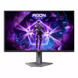 Монитор AOC AG276UZD, 26.5" AGON Pro Gaming monitor, QD OLED panel, 16:9, AG, UHD 3840x2160, 450cd/m2, 1.5M:1, 240Hz, 0.03ms, Adaptive Sync, Anti Blue Light, Flicker Free, KVM, PiP+PbP, 2x HDMI, DP, USB-C, 2x USB, Speakers, Audio out, HAS, Swivel, Tilt, Pivot, VESA 100, Black