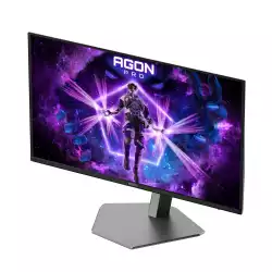 Монитор AOC AG326UZD2, 31.5 AGON Pro Gaming monitor, QD OLED panel, UHD 3840x2160, 450cd/m2, 1.5M:1, 240Hz, 0.03ms, HDR True Black 500, G-SYNC compatible, PiP+PbP, KVM, 2x HDMI, DP, 2x USB, HAS, Swivel, Tilt, Pivot, Black/Silver