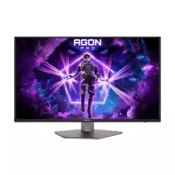 Монитор AOC AG326UZD2, 31.5 AGON Pro Gaming monitor, QD OLED panel, UHD 3840x2160, 450cd/m2, 1.5M:1, 240Hz, 0.03ms, HDR True Black 500, G-SYNC compatible, PiP+PbP, KVM, 2x HDMI, DP, 2x USB, HAS, Swivel, Tilt, Pivot, Black/Silver