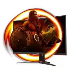 Монитор AOC C27G2E/BK 27 inch Curved gaming monitor, VA Panel, AG, FHD 1920x1080, 16:9, 350cd/m2, 3000:1, 80M:1, 165Hz, 1ms, Adaptive Sync, Flicker Free, Low Blue Light, 2x HDMI, DisplayPort, VGA, Audio Out, Tilt, VESA 100, Black/Red