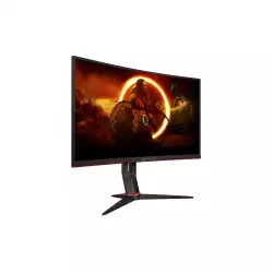 Монитор AOC C27G2Z3/BK, 27" Curved gaming monitor, VA Panel, 16:9, FHD 1920 x 1080, 300cd/m2, 4000:1, 240Hz, 0.5ms, HDR 10, Adaptive Sync, Flicker Free , Low Blue Light, 2x HDMI, DisplayPort, Audio out, HAS, Swivel, Tilt, VESA 100, Black/Red