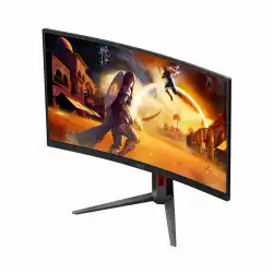 Монитор AOC C27G4Z2, 27 inch, Gaming monitor, Curved Fast VA panel, AG, FHD 1920x1080, 0.3ms, 260Hz, 300cd/m2, 3000:1, Adaptive Sync, HDR10, 2x HDMI, DP, Audio Out, HAS, Swivel, Tilt, VESA 100, Black
