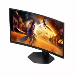 Монитор AOC CQ27G4X, 27", Curved gaming monitor, VA WLED, 1500R, 16:9, QHD 2560 x 1440, 0.5ms, 180Hz, 300cd/m2, 4000:1, HDR10, Adaptive Sync, Flicker Free, Low Blue Light, G-Menu, 2x HDMI, DisplayPort, Audio Out, HAS, Swivel, Tilt, VESA 100, Black
