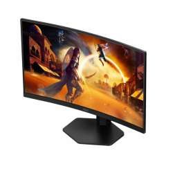 Монитор AOC CQ27G4X, 27", Curved gaming monitor, VA WLED, 1500R, 16:9, QHD 2560 x 1440, 0.5ms, 180Hz, 300cd/m2, 4000:1, HDR10, Adaptive Sync, Flicker Free, Low Blue Light, G-Menu, 2x HDMI, DisplayPort, Audio Out, HAS, Swivel, Tilt, VESA 100, Black