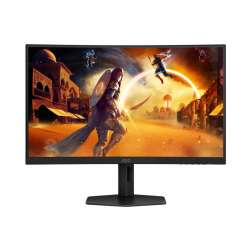 Монитор AOC CQ27G4X, 27", Curved gaming monitor, VA WLED, 1500R, 16:9, QHD 2560 x 1440, 0.5ms, 180Hz, 300cd/m2, 4000:1, HDR10, Adaptive Sync, Flicker Free, Low Blue Light, G-Menu, 2x HDMI, DisplayPort, Audio Out, HAS, Swivel, Tilt, VESA 100, Black