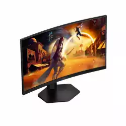 Монитор AOC CQ27G4X, 27", Curved gaming monitor, VA WLED, 1500R, 16:9, QHD 2560 x 1440, 0.5ms, 180Hz, 300cd/m2, 4000:1, HDR10, Adaptive Sync, Flicker Free, Low Blue Light, G-Menu, 2x HDMI, DisplayPort, Audio Out, HAS, Swivel, Tilt, VESA 100, Black