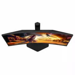 Монитор AOC CQ27G4X, 27", Curved gaming monitor, VA WLED, 1500R, 16:9, QHD 2560 x 1440, 0.5ms, 180Hz, 300cd/m2, 4000:1, HDR10, Adaptive Sync, Flicker Free, Low Blue Light, G-Menu, 2x HDMI, DisplayPort, Audio Out, HAS, Swivel, Tilt, VESA 100, Black