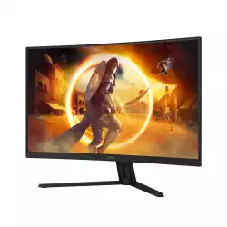 Монитор AOC CQ32G4VE, 31.5", Curved gaming monitor, VA WLED, 1500R, 16:9, QHD 2560x1440, 0.5ms, 180Hz, 300cd/m2, 3500:1, HDR10, Adaptive Sync, Flicker Free, Low Blue Light, G-Menu, 2x HDMI, DP, Audio Out, Tilt, VESA 100, Black