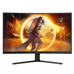 Монитор AOC CQ32G4VE, 31.5", Curved gaming monitor, VA WLED, 1500R, 16:9, QHD 2560x1440, 0.5ms, 180Hz, 300cd/m2, 3500:1, HDR10, Adaptive Sync, Flicker Free, Low Blue Light, G-Menu, 2x HDMI, DP, Audio Out, Tilt, VESA 100, Black